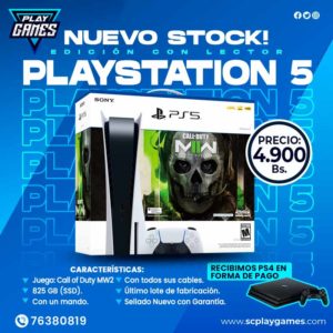 PlayStation 5 Edición con lector + Juego FC 24 – PLAY GAMES